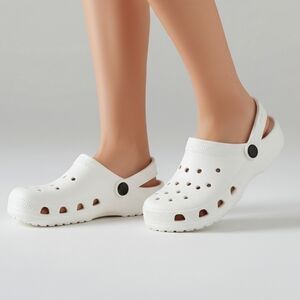 Women's Classic Clogs White Size 6.5 37